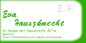 eva hauszknecht business card